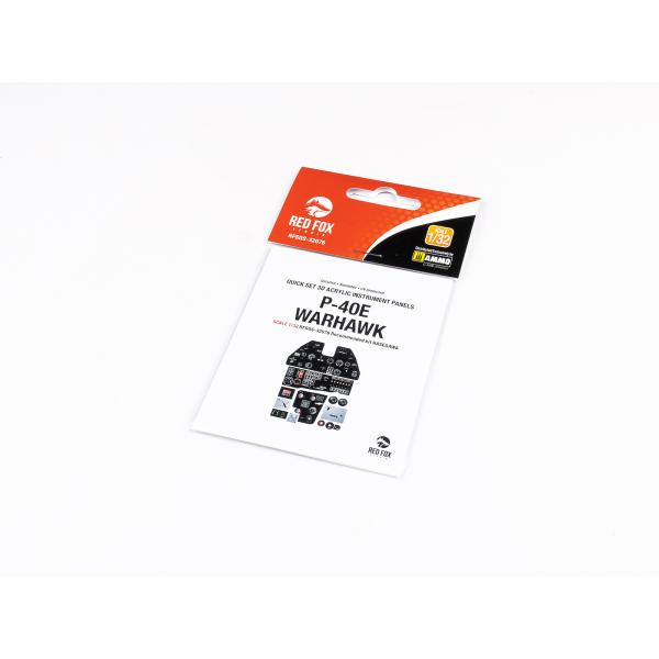 レッドフォックススタジオ RFSQS-32076 1/32 P-40E ウォーホーク (ハセガワ用)