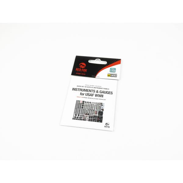 レッドフォックススタジオ RFSQS-48182 1/48 アメリカ空軍WWII用計器・計器セット（...