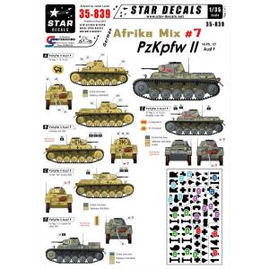 スターデカール 35-839 1/35 ドイツ アフリカ軍団ミックス #7-II号戦車 F型