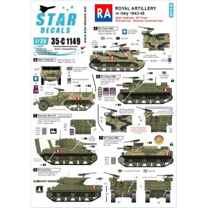 スターデカール 35-C1149 1/35 イギリス王立砲兵隊 イン イタリア1943-45 M7プ...