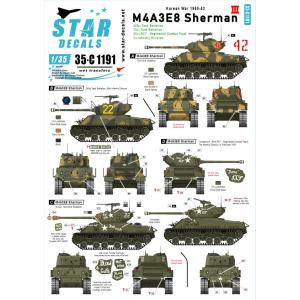 スターデカール 35-C1191 1/35 朝鮮戦争 アメリカ アメリカ陸軍 M4A3E8 シャーマ...