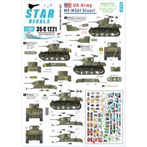 スターデカール 35-C1221 1/35 WWII アメリカ 太平洋戦線に配備されたアメリカ陸軍所...
