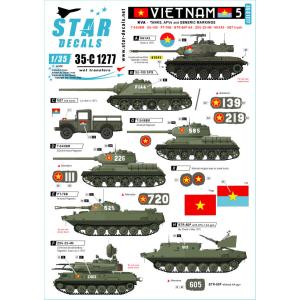 スターデカール 35-C1277 1/35 ベトナム＃5 北ベトナム正規軍 戦車＆AFV