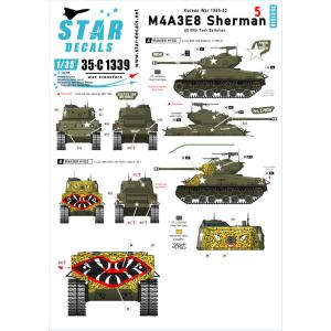 スターデカール 35-C1339 1/35 朝鮮戦争 M4A3E8シャーマン＃5 韓国での第89戦車...