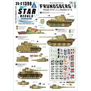 スターデカール 35-C1398 1/35 ドイツ 第10SS装甲師団 フルンツベルク＃3 IV号戦...