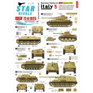 スターデカール 72-A1025 1/72 イタリア戦線のドイツ戦車＃5 カッシーノの戦い1944年｜panzerlehr