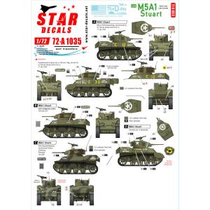 スターデカール 72-A1035 1/72 アメリカ M5A1スチュアートD-デイ75周年スペシャル フランス ノルマンディー1944年｜panzerlehr