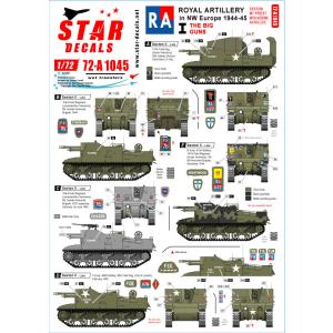 スターデカール 72-A1045 1/72  イギリス王立砲兵隊♯1 Dデイ75周年記念スペシャル セクストン プリースト ウルヴァリン アキレス｜panzerlehr