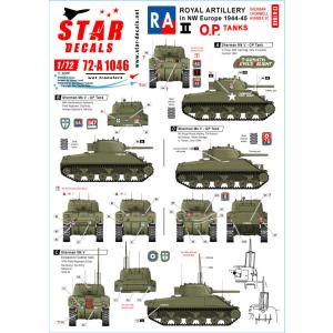 スターデカール 72-A1046 1/72 イギリスの国王立砲兵隊♯2 Dデイ75周年記念スペシャル シャーマン クロムウェル ハンバーSC｜panzerlehr