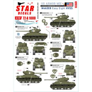 スターデカール 72-A1080 1/72 アメリカ軍 AFV ミックス # 1. アメリカ 欧州戦...