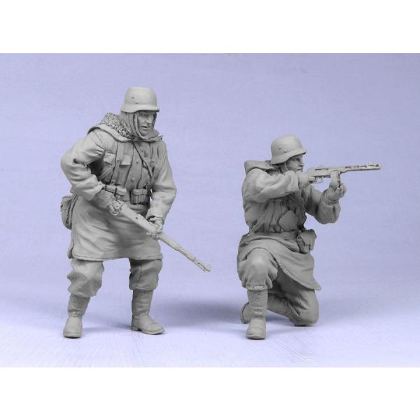 タンクモデル T-35035 1/35 ドイツ歩兵 SS #5ハリコフ, 冬 1943 2体