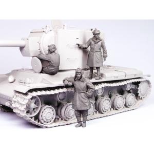 タンクモデル T-35095 1/35 ソビエト タンククルー KV-2 1939-44 冬 3体