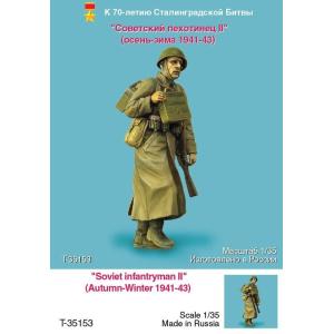 タンクモデル T-35153 1/35 ロシア歩兵 II (秋 - 冬 1941-43)