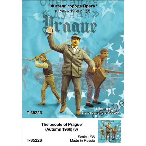 タンクモデル T-35226 1/35 プラハ市民（1968年秋）（3体/1セット）