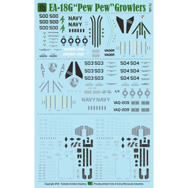 トゥーボブス 72-108 1/72 EA-18G Pew Pew グラウラー