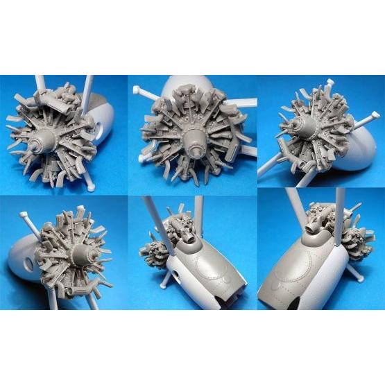 ベクター 1/48 VDS48118 ウォーラス エンジン セット（エアフィックス用）