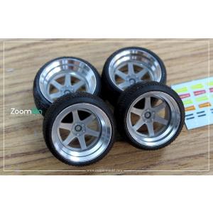 ZoomOn ZR015 1/24 16インチ ワークス vs-kf ホイールセット : ホビー
