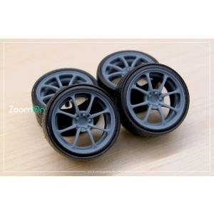 ZoomOn ZR080 1/24 19インチ レイズ NE24 ホイールセット (リア ディープオ...