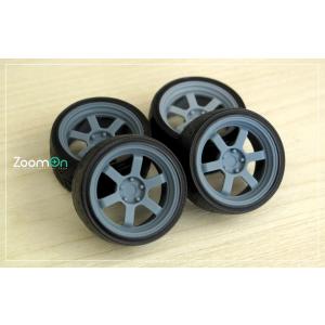 ZoomOn ZR057 1/24 16インチ エンケイ RPF1 ホイールセット : ホビー