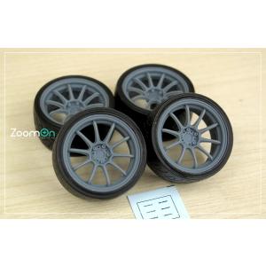 ZoomOn ZR090 1/24 NSX (NA1) タイプS BBS ホイールセット フロント16
