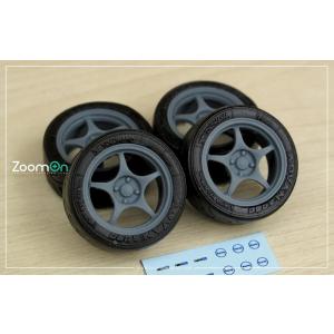 ZoomOn ZR105 1/24 17インチ エンケイ RP01 ホイールセット : ホビー