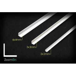 ZoomOn ZT011 1/24 L型プラスチック棒 セット250mm