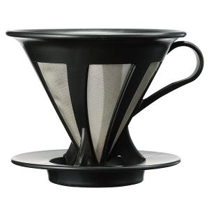 ハリオ・カフェオール ドリッパー02（1〜4杯用）（ブラック）｜paocoffee