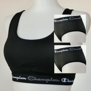 ショーツ２枚 Champion　黒　スポーツブラジャー�