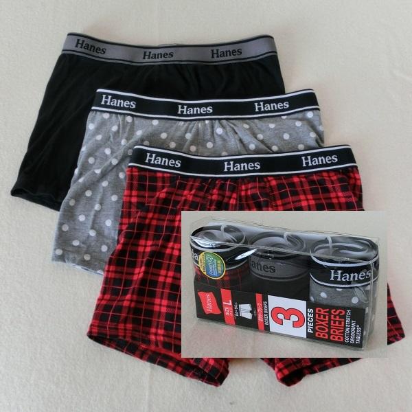 レターパックプラス可能 【 L 】 Hanes ヘインズ　ボクサー　３枚セット　0766　抗菌防臭　...