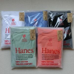 Hanes ヘインズ V首 半袖アンダーシャツ、カラーTシャツ ５色５枚セット【 Ｍ/L/】　 0829かあ　｜paostore