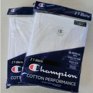 Champion 白【LL】丸首 半袖アンダーシャツTシャツ 4枚　0845 抗菌防臭　クルーネック　CM1-T701　(010)ホワイト　Hanes ヘインズ｜paostore