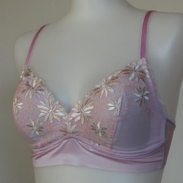 【M】天使のブラ ノンワイヤーブラレット　p4440　ブラジャー　ライラック　4,300円+税　TR...