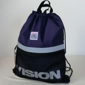 ビジョン　ナップサック　VSRP100　紫　p7235pp　2,900円＋税　VISION STREET WEAR　大幅値下げ！！｜paostore