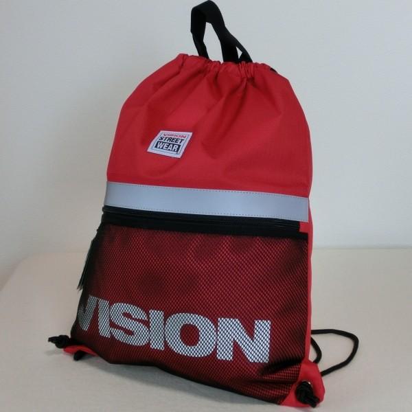 ビジョン　ナップサック　VSRP100　赤　p7235RD　2,900円＋税　VISION STRE...