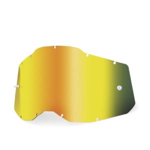 100% ゴーグル グリーン/ゴールドレンズ 100％ ゴーグルレンズ グリーンミラー RACECRAFT2/ACCURI2