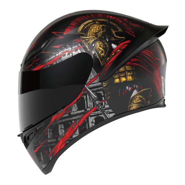 AGV K1 S GLADIATOR グラディエーター マットブラック/ゴールド/レッド フルフェイ...