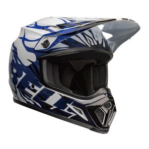 BELL オフロードヘルメット MX-9 MIPS DECAY ディケイ ブルー アジアンフィット ...