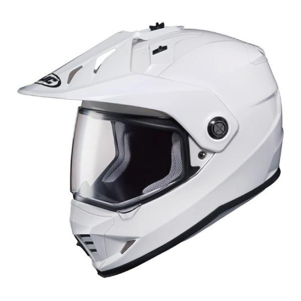 HJC オフロードヘルメット DS-X1 ソリッド ホワイト HJH133 アジアンフィット 日本向...