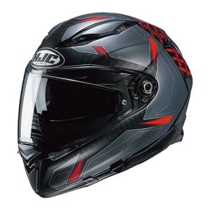 HJC HJH221 F70 DEVER ディーヴァー ブラック/レッド サンシェード付きフルフェイスヘルメット