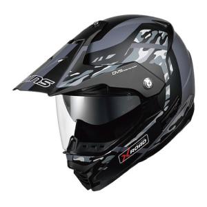 WINS X-ROAD2 FREE RIDE / エックス ロード2 フリーライド インナーバイザー付きデュアルパーパスヘルメット M28.マットカモグレー