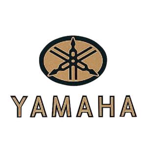 【当時物】YAMAHA ロゴプレート エンブレム 2枚セット 旧車 タンク ワイズギア ヤマハ オールドレーサータンクエンブレム YAMAHA バイク