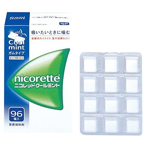 【指定第2類医薬品】 ニコレットクールミント 96個 ×3