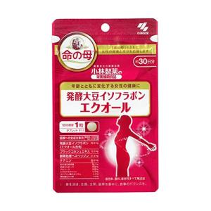 小林製薬 エクオール 30粒 命の母 発酵大豆イソフラボン サプリ : 美容