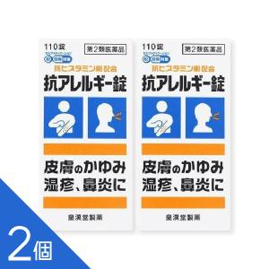 【2個】『抗アレルギー錠 クニヒロ 110錠』 ヒスタミンを抑え皮膚のかゆみ 湿疹 蕁麻疹 鼻炎 花粉症に【第2類医薬品】｜インディアン・シーディ薬局