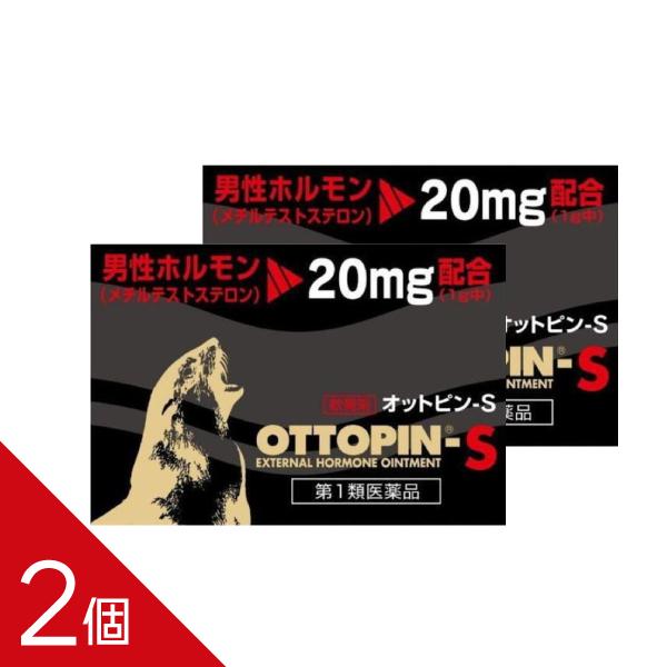 【2個】『オットピンS 5g』男性更年期 男性ホルモンの補充｜ 勃起力不全や早漏の性機能障害 頭痛 ...