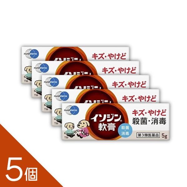5個セット 『イソジン軟膏 5g』キズ薬 消毒【第3類医薬品】