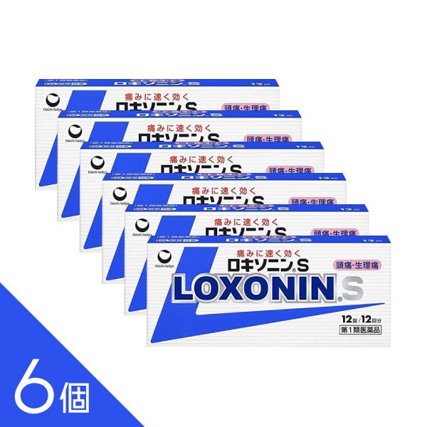 【6個】『ロキソニンS 12錠』【税制対象商品】ロキソニン 12錠 頭痛薬 頭痛 解熱【第1類医薬品...