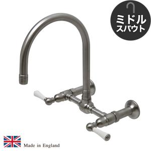 蛇口 おしゃれ キッチン ステンレス シャワー ミキサー 混合栓 スワン