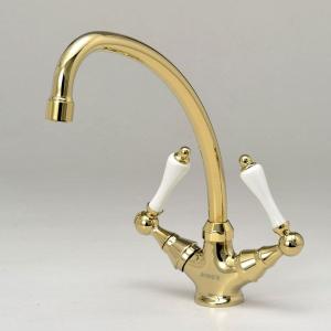 蛇口 おしゃれ 2PCVG 輸入水栓 キッチン用 混合栓 キッチン