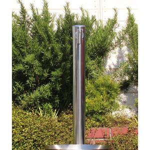 fusion ステンレス・ガーデン水栓（ロング） ステンレス水栓柱（丸型） セット 便利なホースワンタッチニップル付属｜papasalada